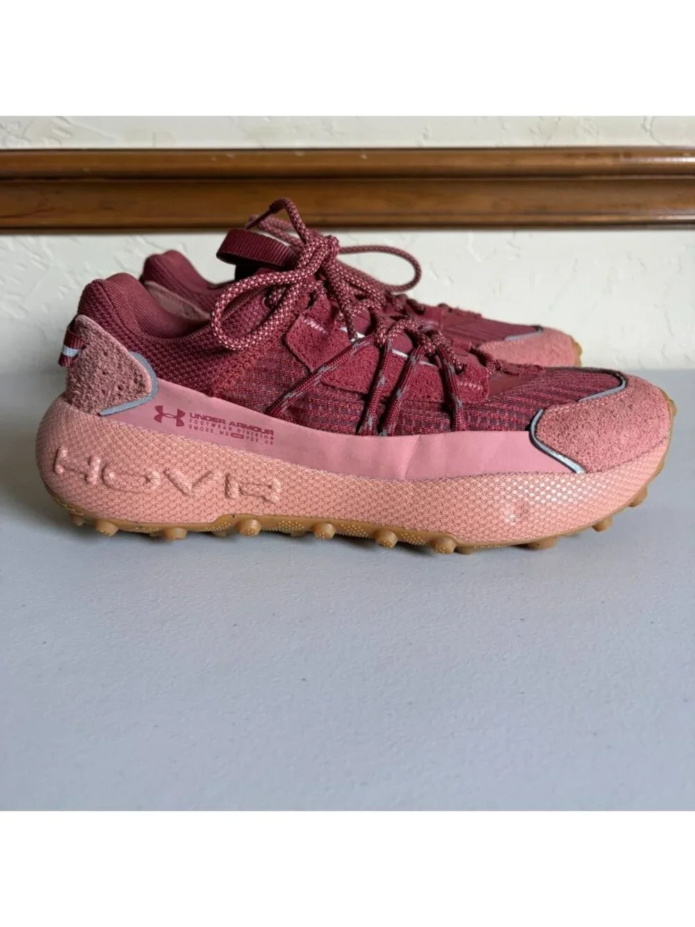 Under Armour Fat Tire Venture Pro Shoes Men's US 8 Cinna Red Canyon Pink Bulky R